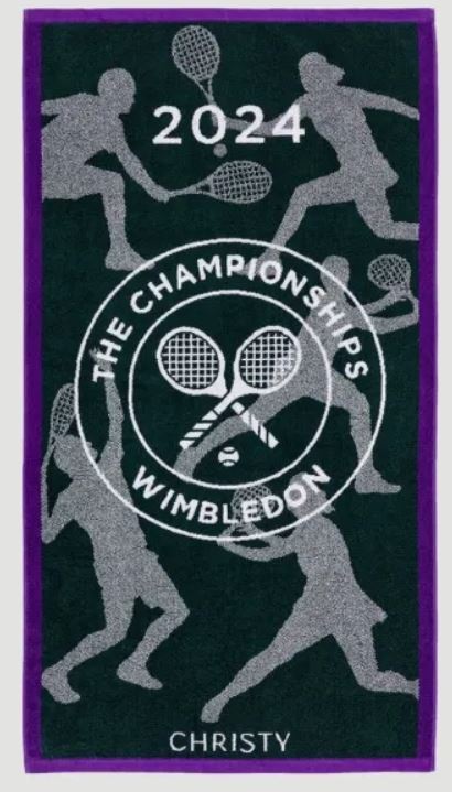 Wimbledon 2024 on Court Herren Tennis Handtuch von Christy
