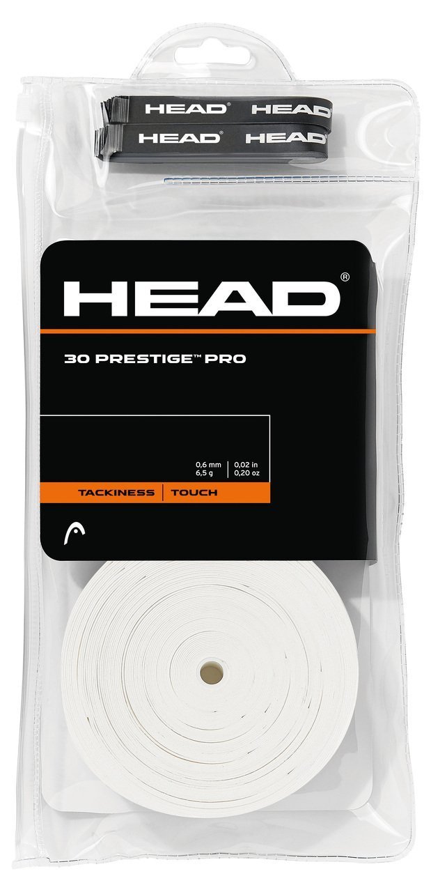 Head Prestige Pro Overgrip 30 Grips weiß Griffbänder Tennis Squash Badminton