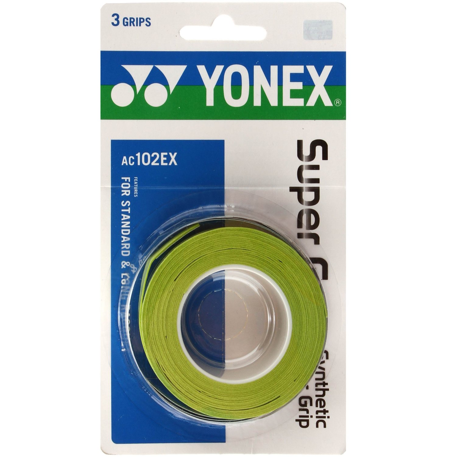 Yonex Overgrip Super Grap lime green 3er Griffbänder Tennis Squash Badminton