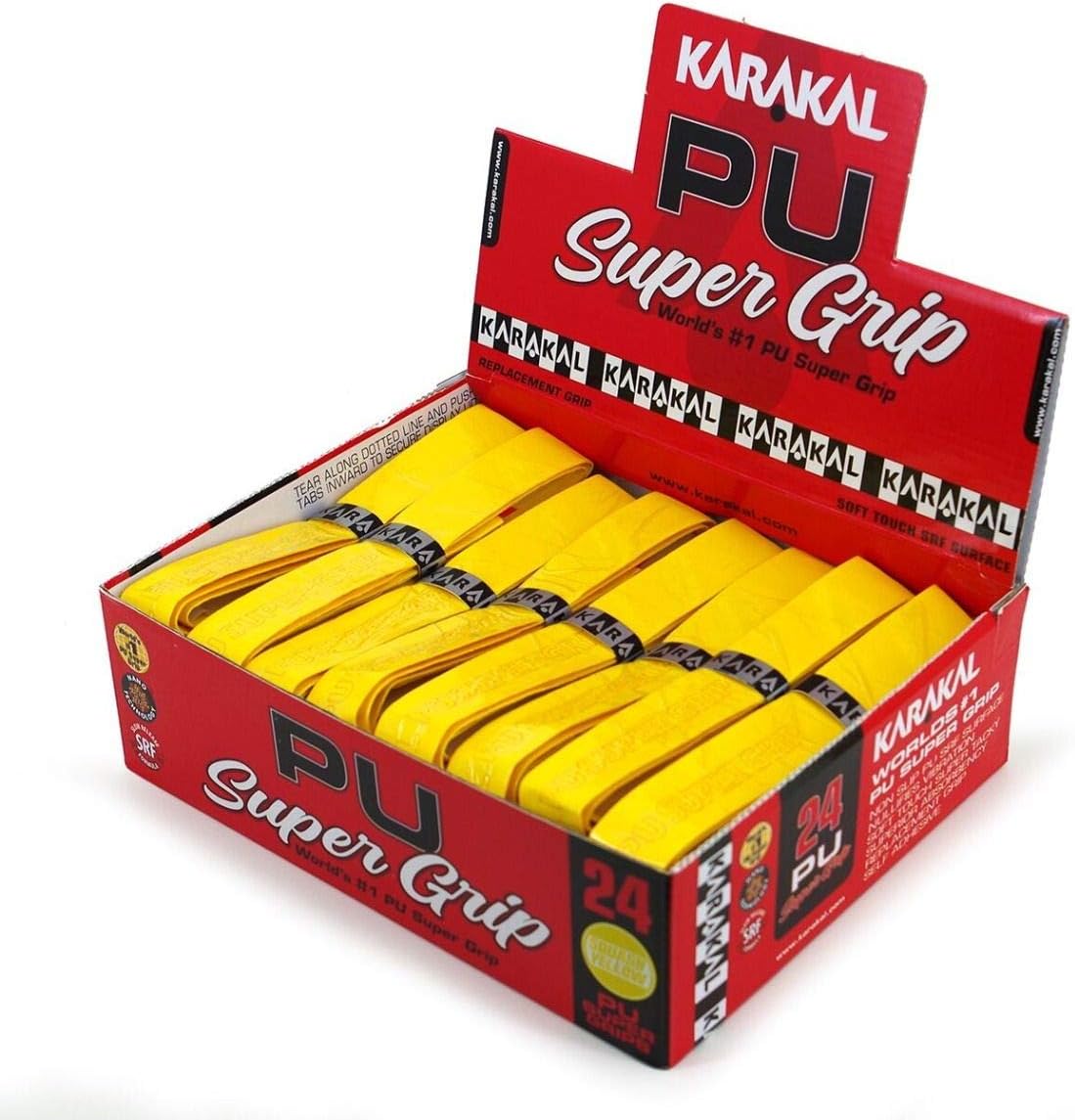 Karakal Basisgriffband PU Super Grip yellow 24 Grips