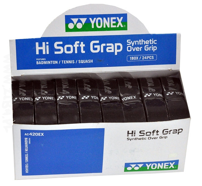 Yonex Basisgriffband Hi-Soft Grap black 24 Grips Tennis Badminton Squash