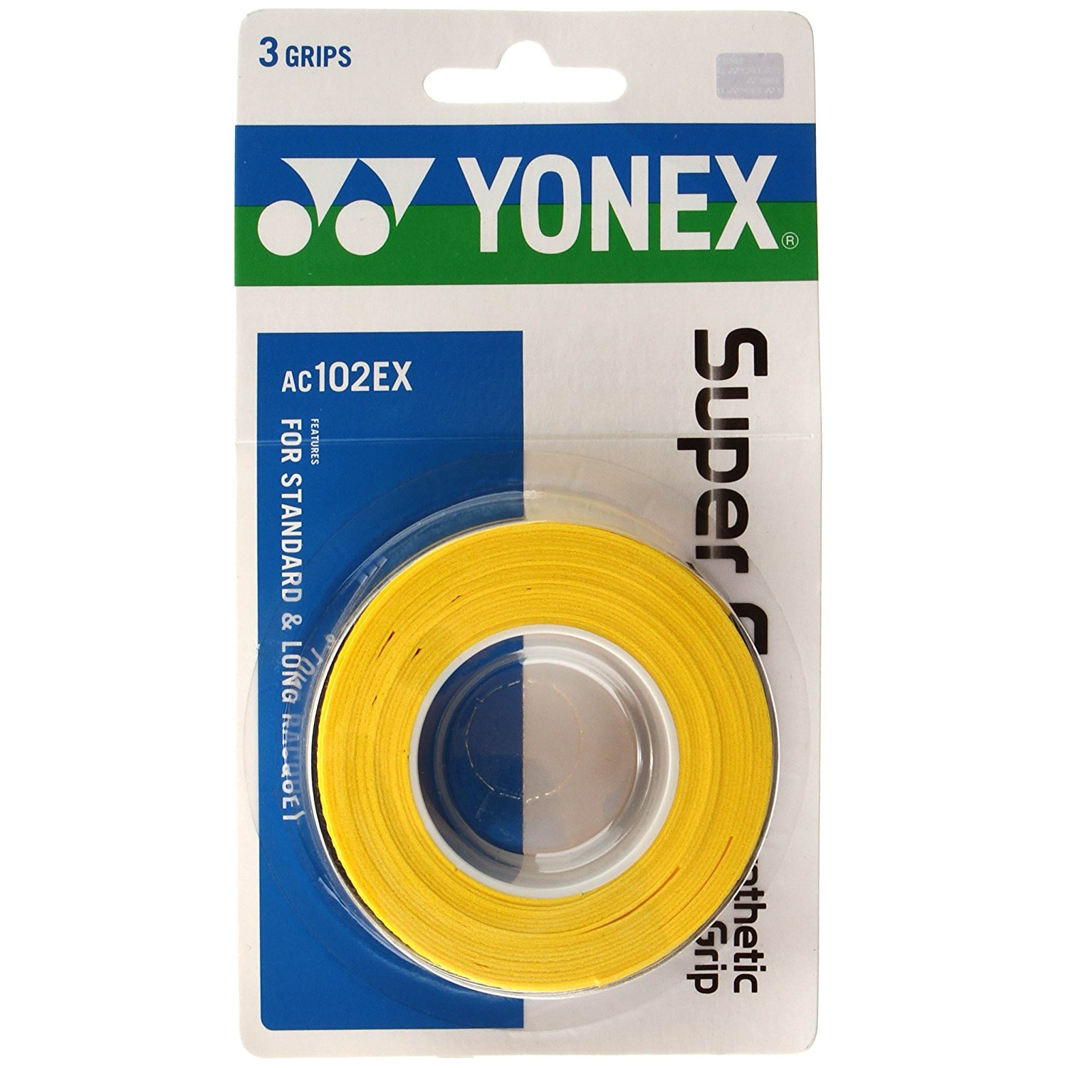 Yonex Overgrip Super Grap yellow 3er Griffbänder Tennis Squash Badminton