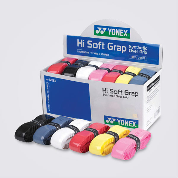 Yonex Basisgriffband Hi-Soft Grap bunt 24 Grips Tennis Badminton Squash