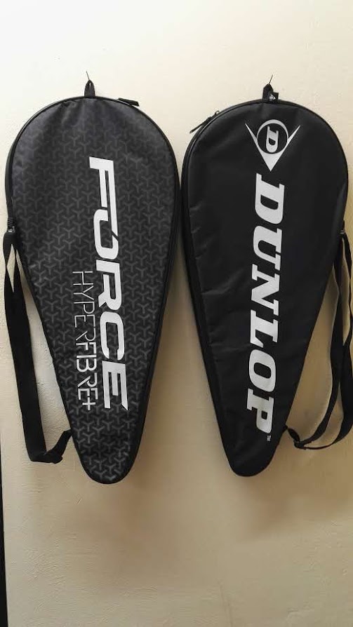 2 Dunlop fullsize Tennis Schlägerhülle Thermobag für je einen Tennisschläger
