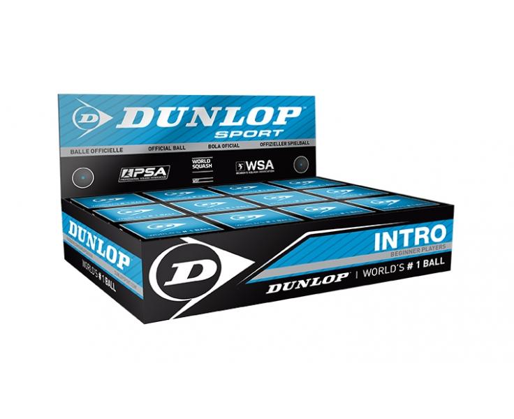 Squashball Dunlop Intro 12 Bälle superfast